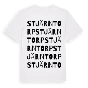 Stjärntorp ordlek t-shirt – ekologisk bomull t-shirt från Pinshirt