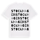 White t-shirt med Stockhagen ordlek t-shirt