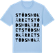 Blue Soul t-shirt med Stödsmokärret ordlek t-shirt