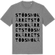 Mid Heather Gray t-shirt med Stödsmokärret ordlek t-shirt