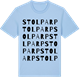 Blue Soul t-shirt med Stolparp ordlek t-shirt