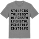 Mid Heather Gray t-shirt med Stolpen ordlek t-shirt