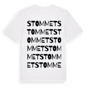Stommet ordlek t-shirt – ekologisk bomull t-shirt från Pinshirt