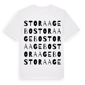 Stora Agebo ordlek t-shirt – ekologisk bomull t-shirt från Pinshirt