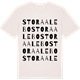 Vintage White t-shirt med Stora Alebo ordlek t-shirt