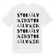 White t-shirt med Stora Älviken ordlek t-shirt