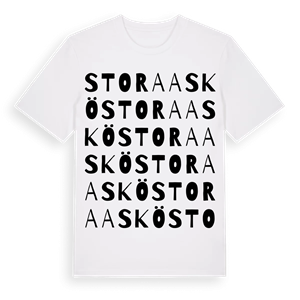 Stora Askö ordlek t-shirt – ekologisk bomull t-shirt från Pinshirt