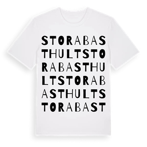 Stora Basthult ordlek t-shirt – ekologisk bomull t-shirt från Pinshirt