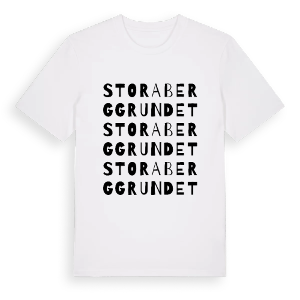 Stora Berggrundet ordlek t-shirt – ekologisk bomull t-shirt från Pinshirt