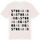 Vintage White t-shirt med Stora Binga ordlek t-shirt