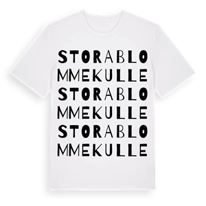 Stora Blommekulle ordlek t-shirt – ekologisk bomull t-shirt från Pinshirt