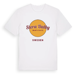 Stora Dalby cirkel t-shirt – ekologisk bomull t-shirt från Pinshirt