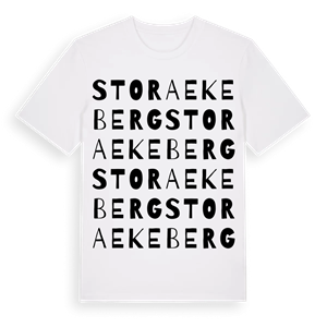 Stora Ekeberg ordlek t-shirt – ekologisk bomull t-shirt från Pinshirt
