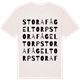 Vintage White t-shirt med Stora Fågeltorp ordlek t-shirt
