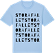 Blue Soul t-shirt med Stora Fallet ordlek t-shirt
