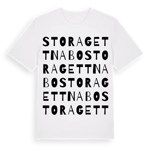 Stora Gettnabo ordlek t-shirt – ekologisk bomull t-shirt från Pinshirt