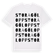 Stora Gölopp ordlek t-shirt