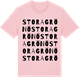 Pink Cotton t-shirt med Stora Grönö ordlek t-shirt