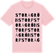 Pink Cotton t-shirt med Stora Grönstorp ordlek t-shirt