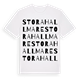 Stora Hallmare ordlek t-shirt