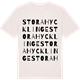 Vintage White t-shirt med Stora Hycklinge ordlek t-shirt