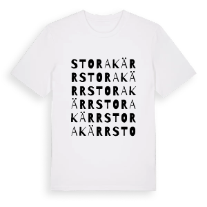 Stora kärr ordlek t-shirt – ekologisk bomull t-shirt från Pinshirt
