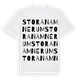 Stora Namnerum ordlek t-shirt