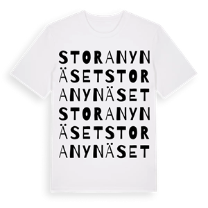 Stora Nynäset ordlek t-shirt – ekologisk bomull t-shirt från Pinshirt