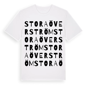 Stora Överström ordlek t-shirt – ekologisk bomull t-shirt från Pinshirt