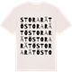 Vintage White t-shirt med Stora Rätö ordlek t-shirt