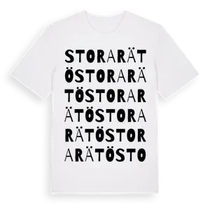Stora Rätö ordlek t-shirt – ekologisk bomull t-shirt från Pinshirt