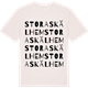 Vintage White t-shirt med Stora Skälhem ordlek t-shirt