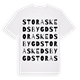 Stora Skedsbygd ordlek t-shirt