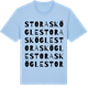 Blue Soul t-shirt med Stora Skögle ordlek t-shirt