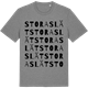 Mid Heather Gray t-shirt med Stora Slät ordlek t-shirt