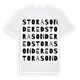 Stora Sondered ordlek t-shirt
