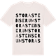 Vintage White t-shirt med Stora Stenserum ordlek t-shirt