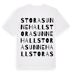 Stora Sunnehall ordlek t-shirt – ekologisk bomull t-shirt från Pinshirt