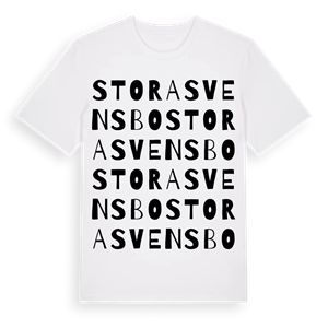 Stora Svensbo ordlek t-shirt – ekologisk bomull t-shirt från Pinshirt