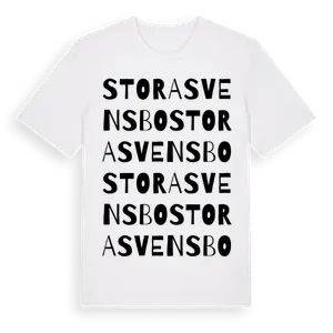 Stora Svensbo ordlek t-shirt – ekologisk bomull t-shirt från Pinshirt