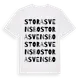 White t-shirt med Stora Svensbo ordlek t-shirt