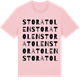 Pink Cotton t-shirt med Stora Tolen ordlek t-shirt