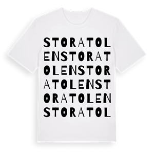 Stora Tolen ordlek t-shirt – ekologisk bomull t-shirt från Pinshirt