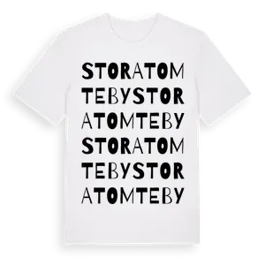Stora Tomteby ordlek t-shirt – ekologisk bomull t-shirt från Pinshirt