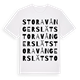 Stora Vångerslät ordlek t-shirt
