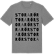 Mid Heather Gray t-shirt med Storarör ordlek t-shirt