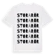 White t-shirt med Storarör ordlek t-shirt