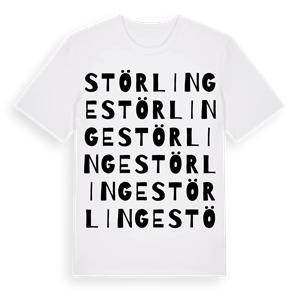 Störlinge ordlek t-shirt – ekologisk bomull t-shirt från Pinshirt