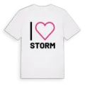 Jag älskar Storm t-shirt stort tryck