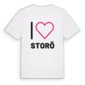 Jag älskar Storö t-shirt stort tryck